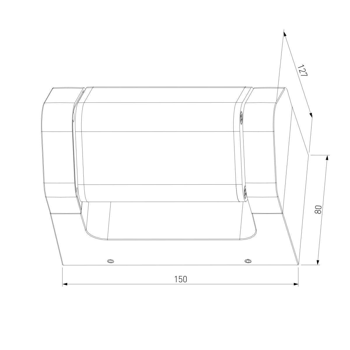 Уличный настенный светильник Elektrostandard DORS 35163/D черный 4690389219306 a072077