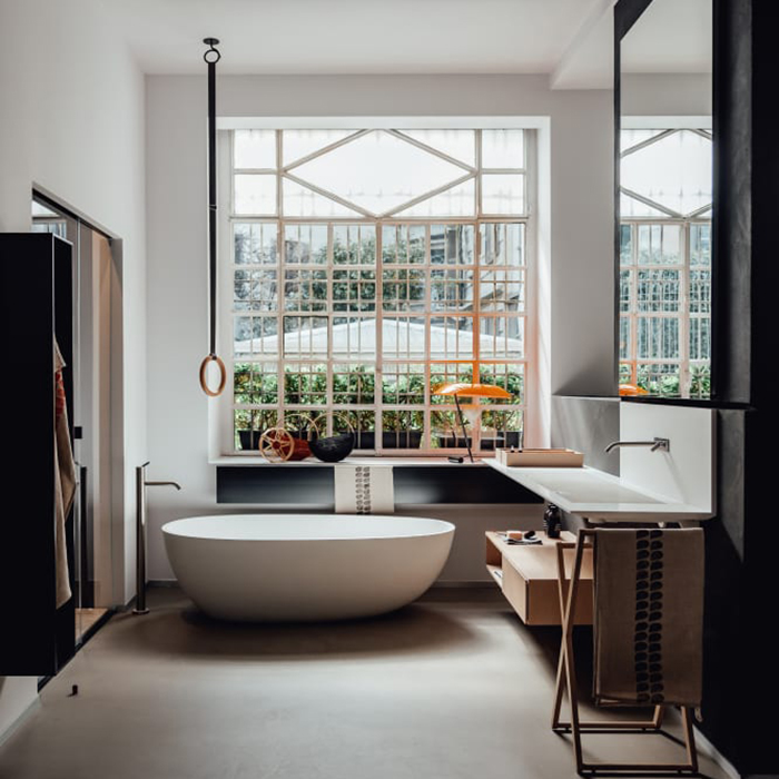 Agape Spoon Ванна отдельностоящая 160х85хh48 см, с переливом, материал: Cristalplant®, цвет: белый матовый