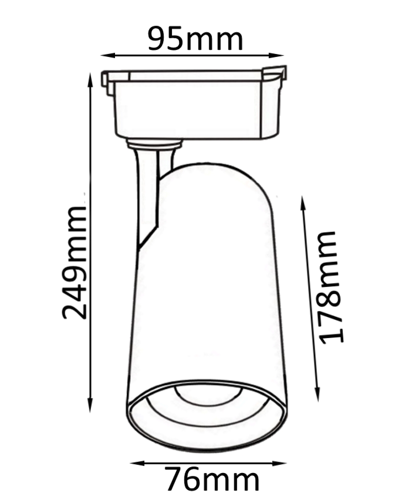 Трековый светильник Crystal Lux CLT 0.31 006 CLT 0.31 006 30W WH