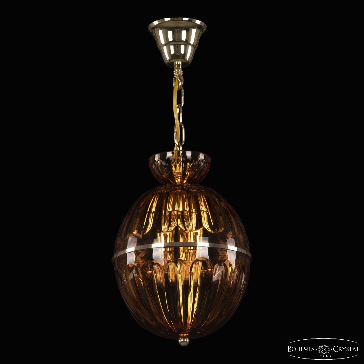 Подвесной светильник Bohemia Ivele Crystal 5480/22 G Amber/M-1H