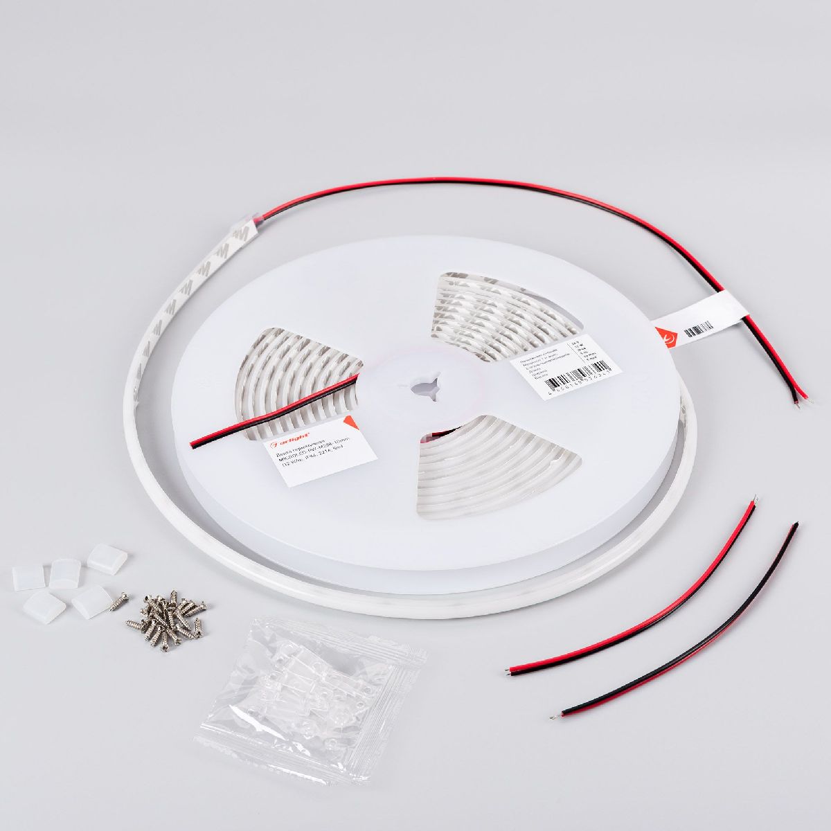 Светодиодная лента герметичная Arlight MICROLED-PW-M288-10mm 24V White6000 (12 W/m, IP66, 2216, 5m) 046750