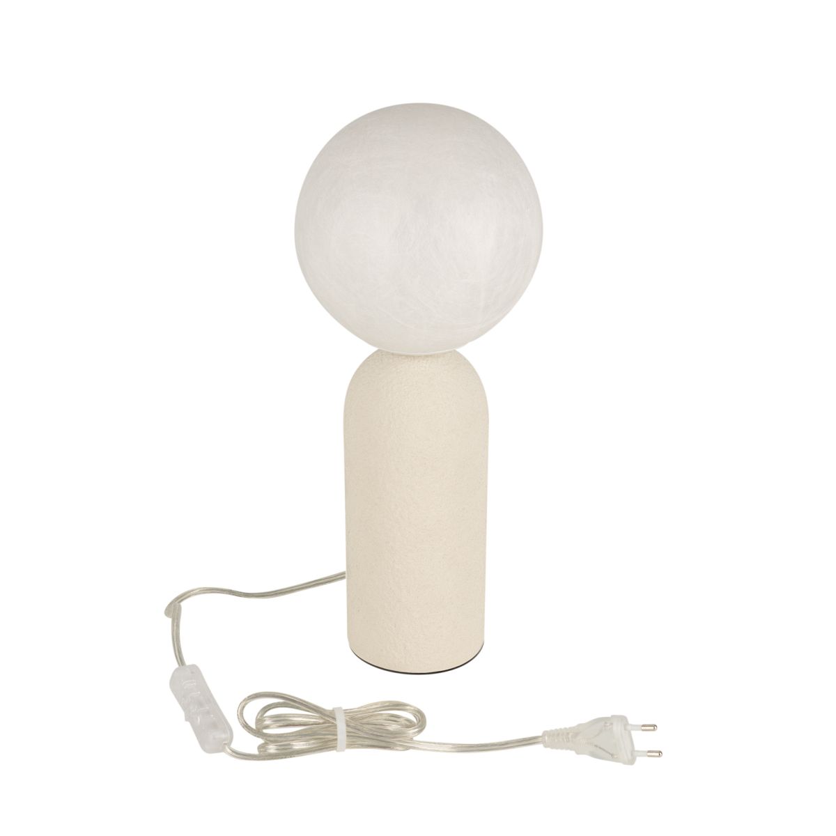 Настольная лампа Arlight SP-SILKA-TAB-R150-6W Warm2700 (WH, 330 deg, 230V, TOUCH-DIM) (IP20, Натуральный шелк) 056890