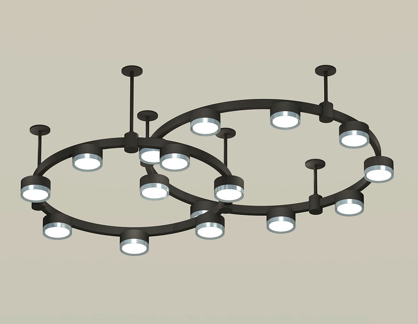 Комплект подвесного светильника Ambrella Light Techno Ring XR92221160 (A9222, A9227, C9242, C9238, N8133)