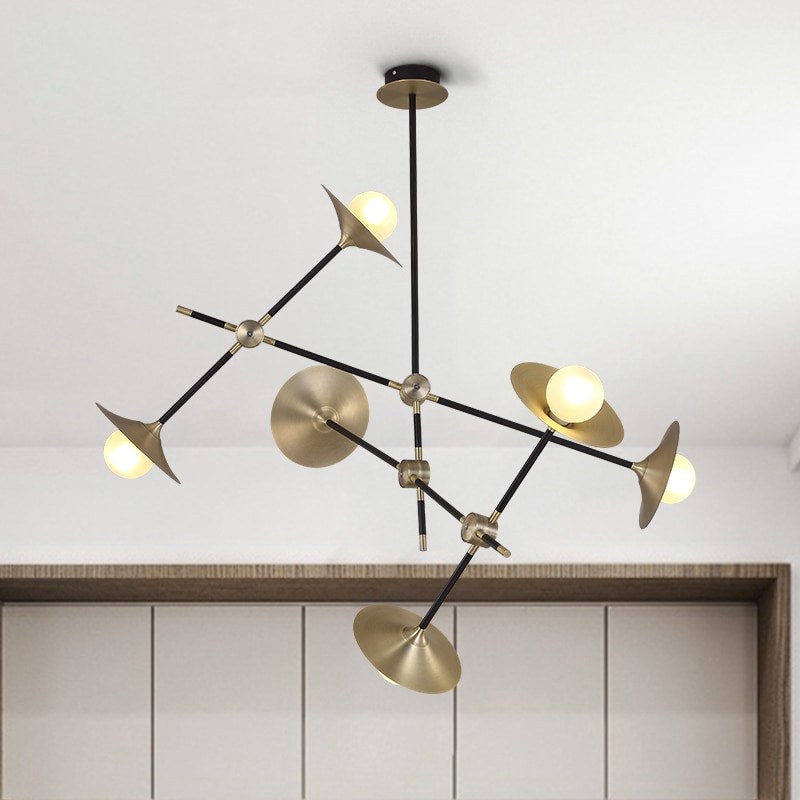 Люстра на штанге Delight Collection 9256P/6 gold