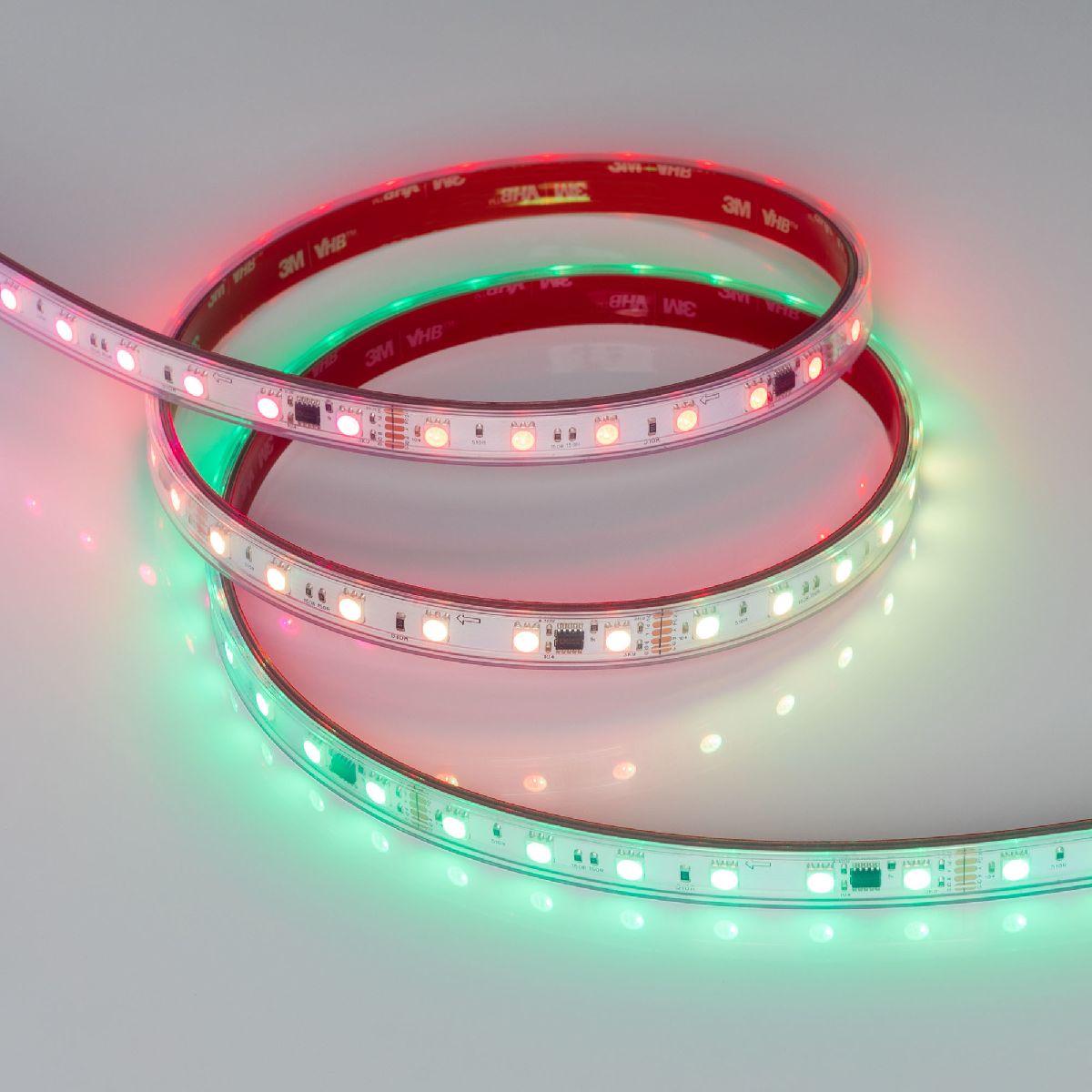 Светодиодная герметичная лента Arlight DMX-PS-B60-12mm 24V RGB-PX6 (14 W/m, IP67, 5060, 5m) 039182