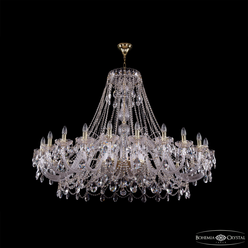 Подвесная люстра Bohemia Ivele Crystal 1411/24/530 G