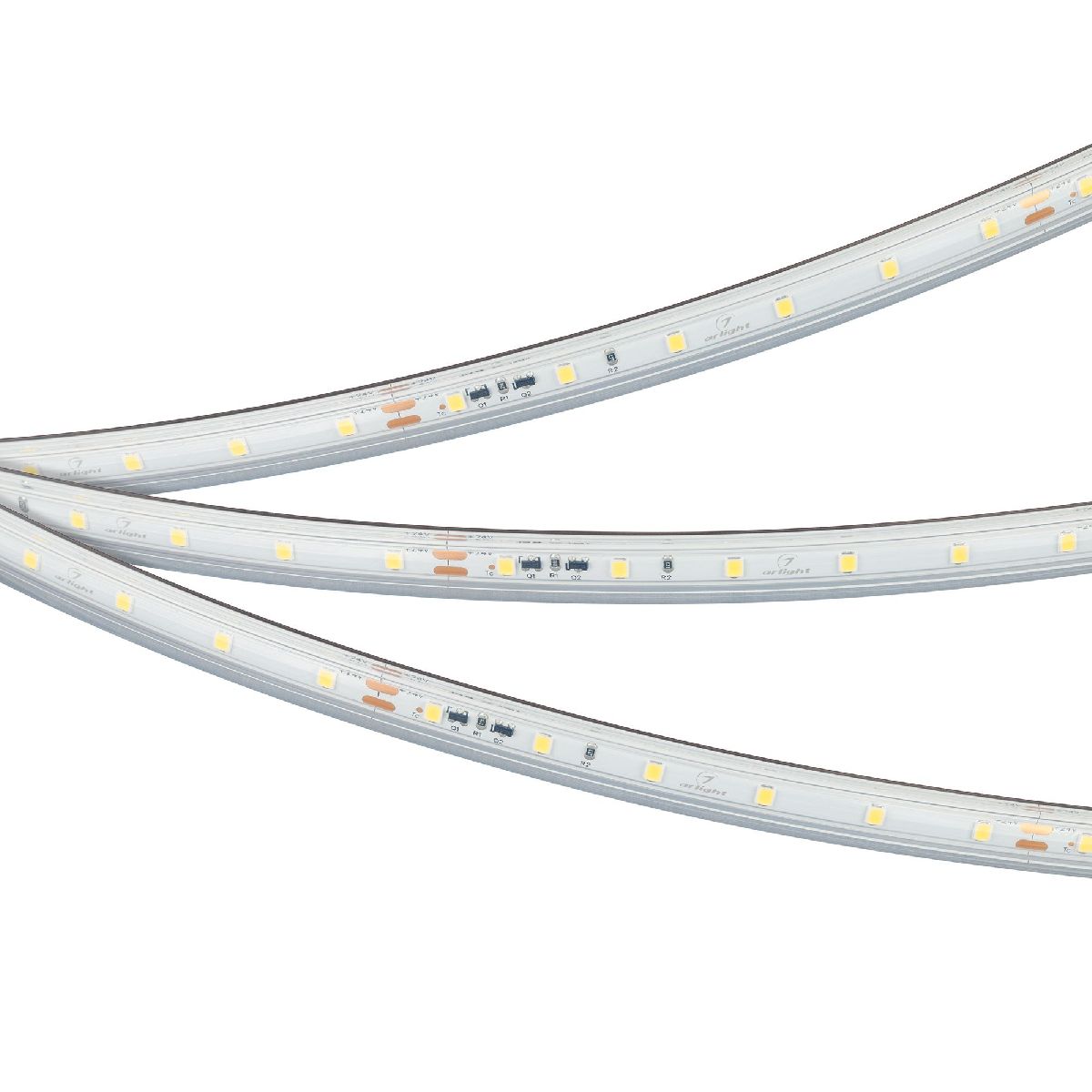 Светодиодная герметичная лента Arlight IC-PS-A60-10mm 24V Day4000 (4.8 W/m, IP67, 2835, 10m) 050655