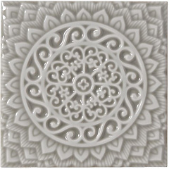 ADEX STUDIO Декор Relieve Mandala Universe Graystone