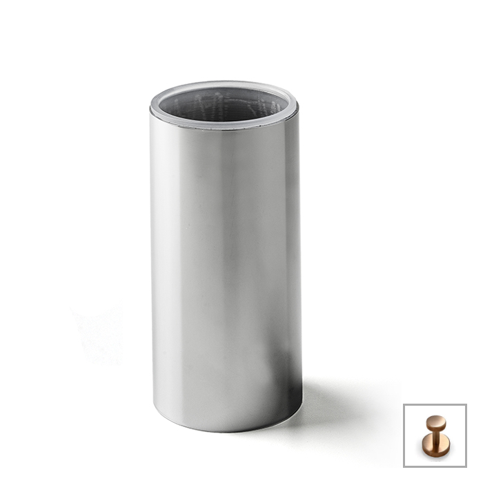 3SC Metal Tonda Стакан настольный, цвет: Warm Brushed Bronze PVD