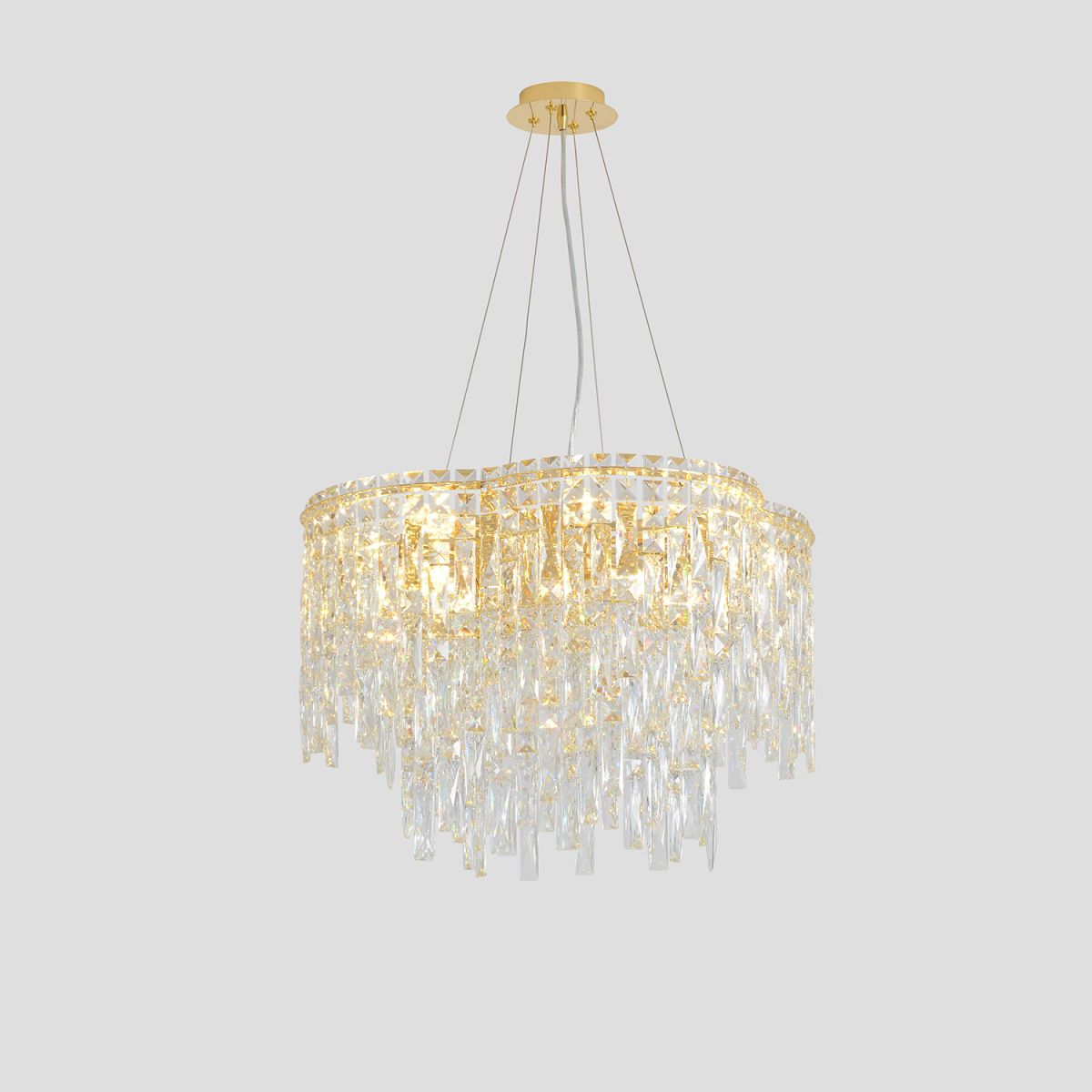Подвесная люстра Crystal Lux ABRIL SP12 GOLD