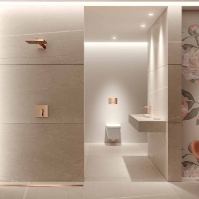 TECE Профиль для душа TECEdrainprofile, 1000 мм, PVD Polished Red Gold