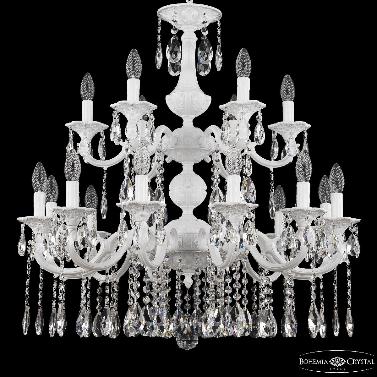 Подвесная люстра Bohemia Ivele Crystal AL78101/12+6/250/2D A WG