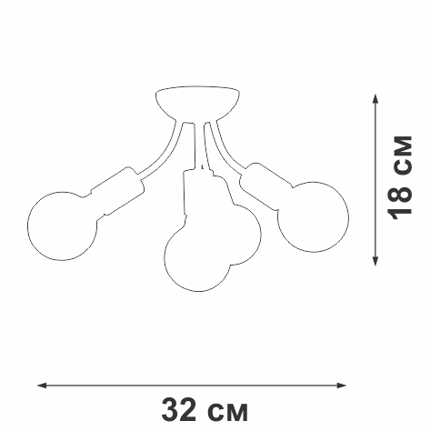 Потолочная люстра Vitaluce V3927-1/4PL