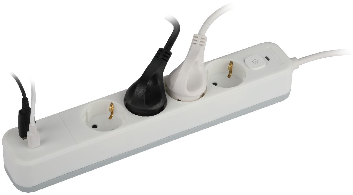 Сетевой фильтр Эра USF-4es-1,5m-2xUSBAC-W Б0059571