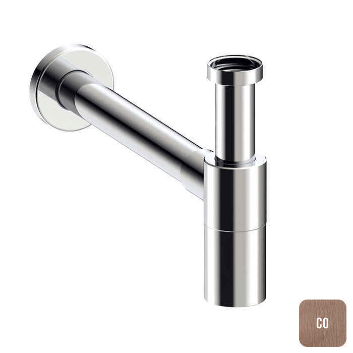 Almar Mixers Сифон для раковины, цвет: медь брашированная PVD