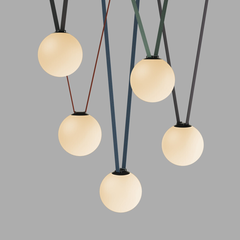 Трековый однофазный светильник Denkirs Belty Orb DK5555-BK