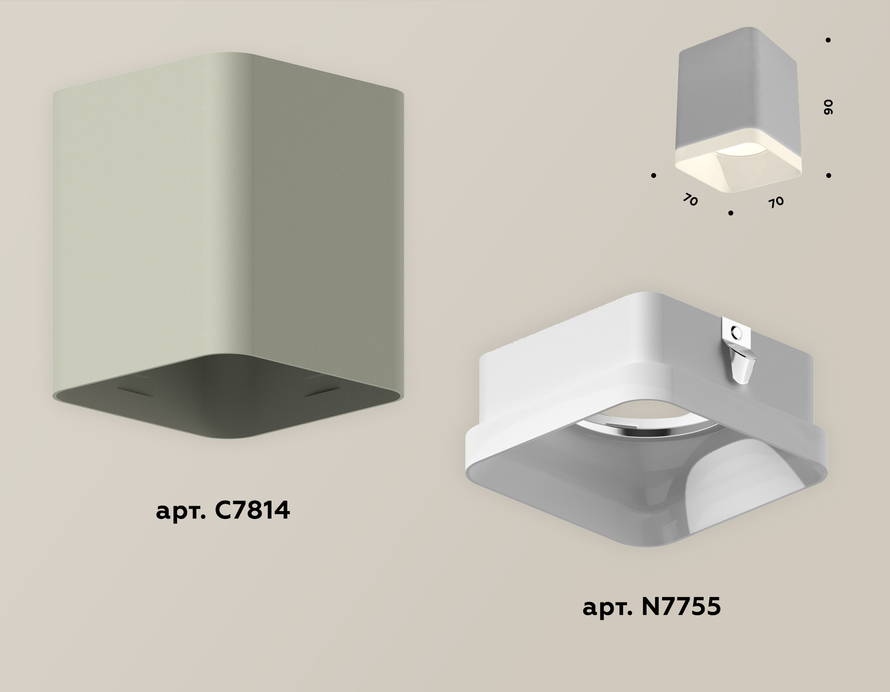 Потолочный светильник Ambrella Light Techno Spot XS7814010 (C7814, N7755)