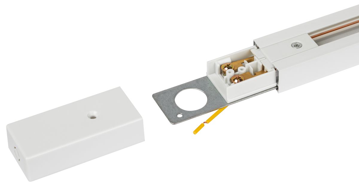 Комплект Эра TR-SET-200-1PT-PC WH шинопровод однофазный с профилем для натяжного потолка 2м белый Б0072544