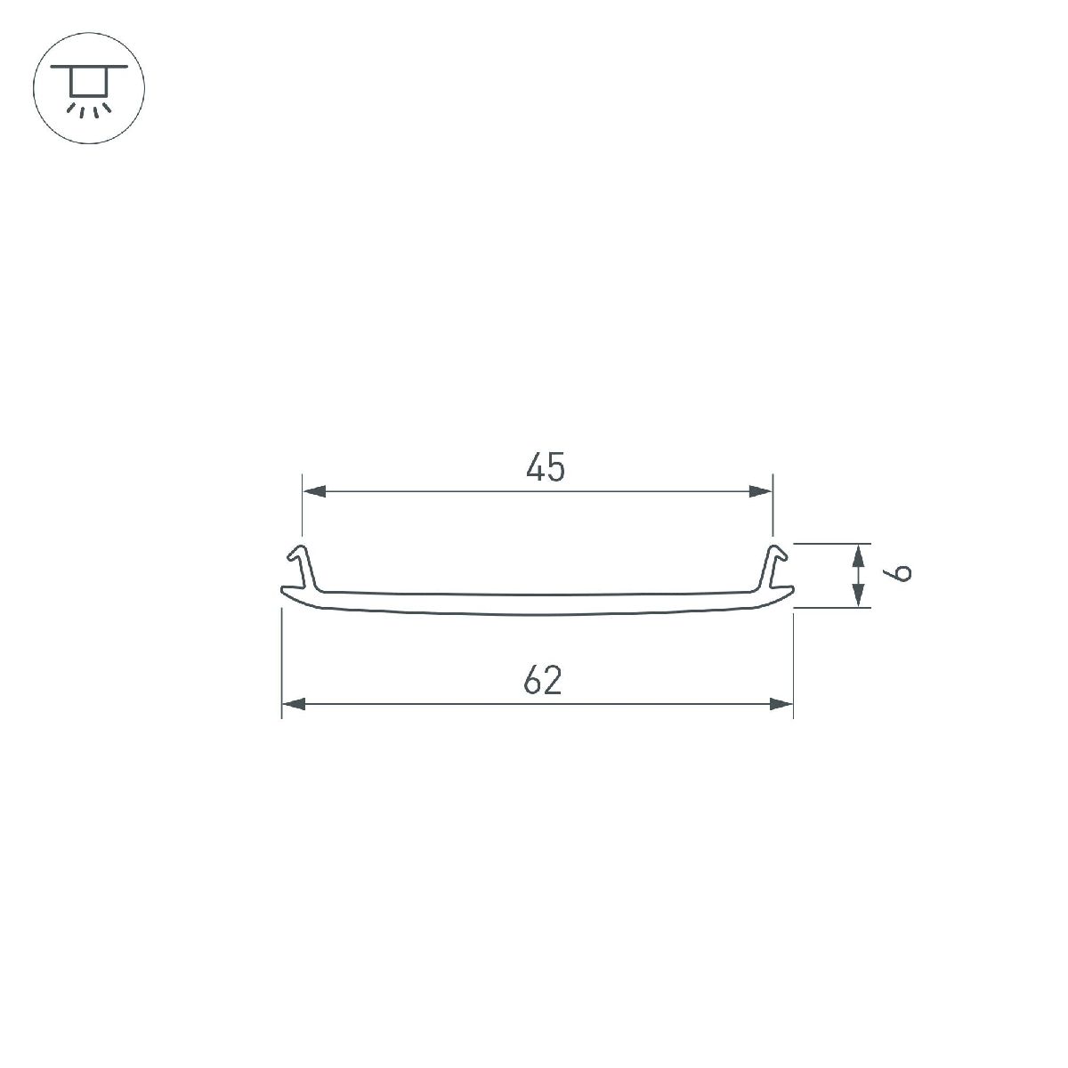 Экран Arlight STRETCH-S-50-CEIL-CENTER-10m (GAMMA50) 040822
