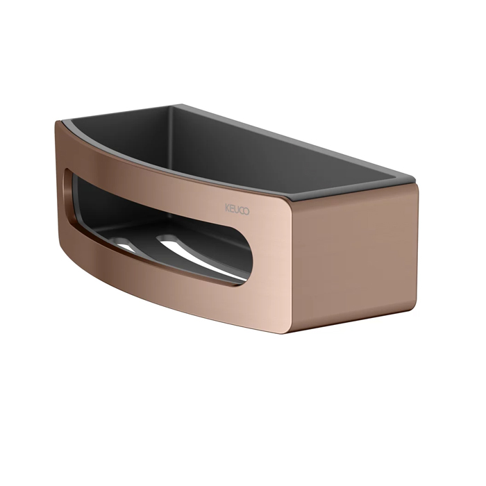 Keuco Elegance Полочка для душа, подвесная, цвет: brushed red gold/anthracite