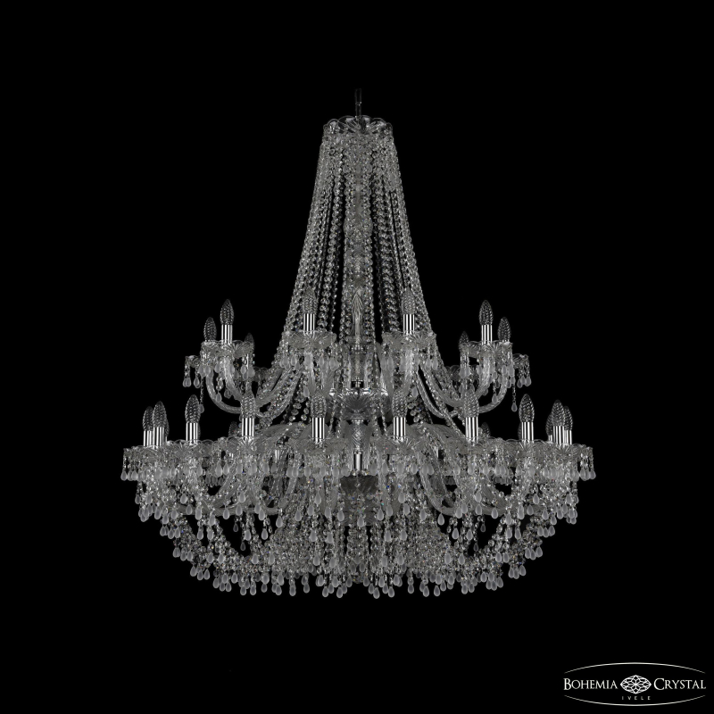 Подвесная люстра Bohemia Ivele Crystal 1410/20+10/400/2d Ni V0300