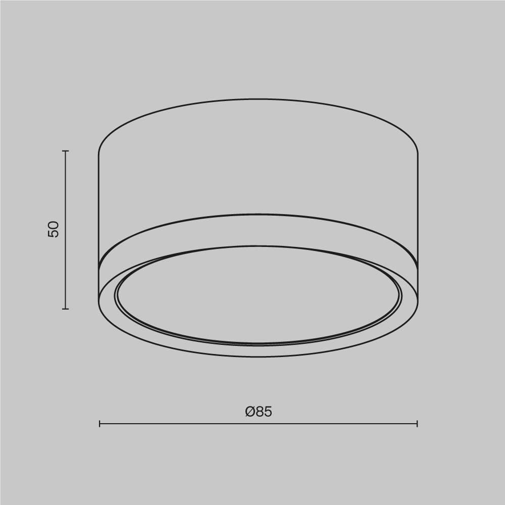 Потолочный светильник Maytoni Technical Hoop C086CL-GX53-SRD-WS