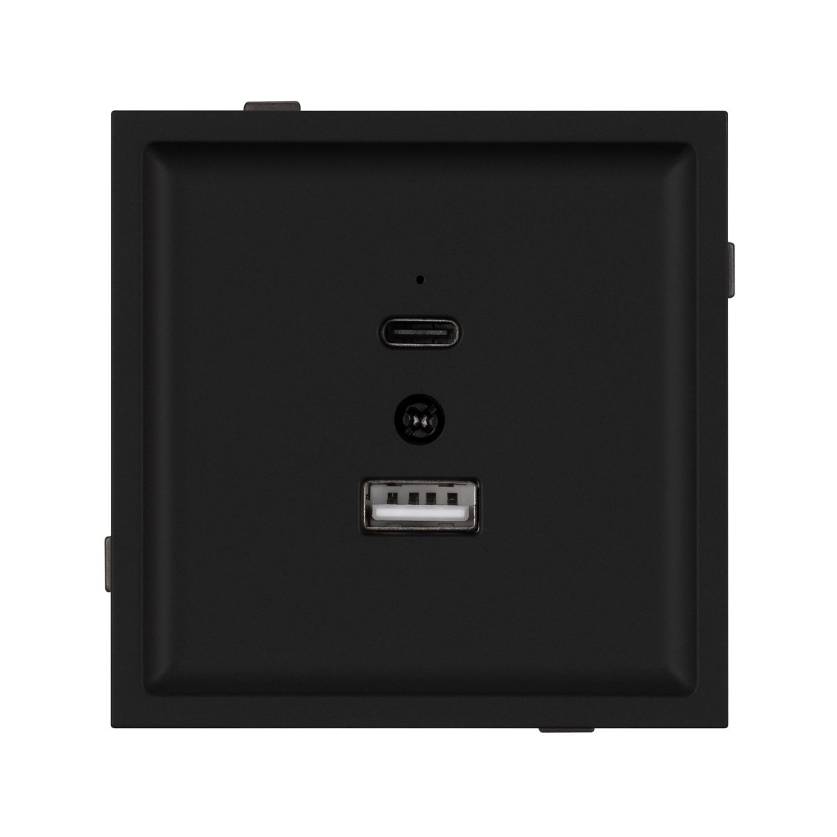 Механизм USB розетки Arlight SCT-TENDO-MUAC-SFPL-BK (5V, 3A, QC3) 054536