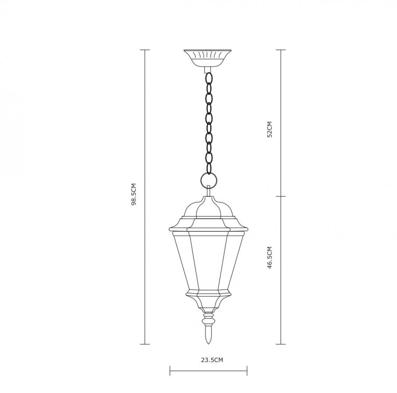 Уличный светильник ARTE Lamp A1204SO-1BN