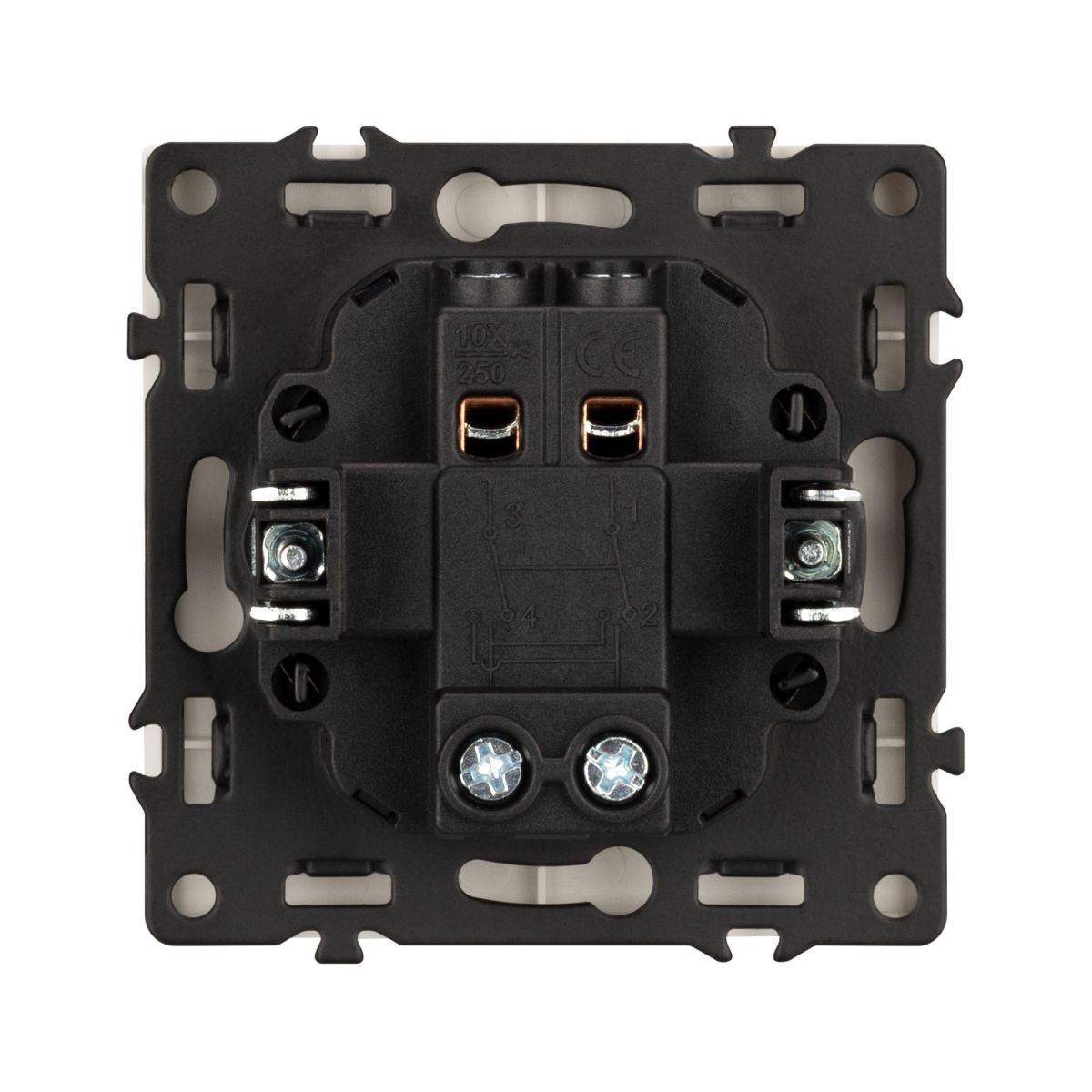 Механизм выключателя одноклавишный перекрёстный Arlight SWT-NOBE-MKX1-SFPL-CA (230V, 10A) 059428