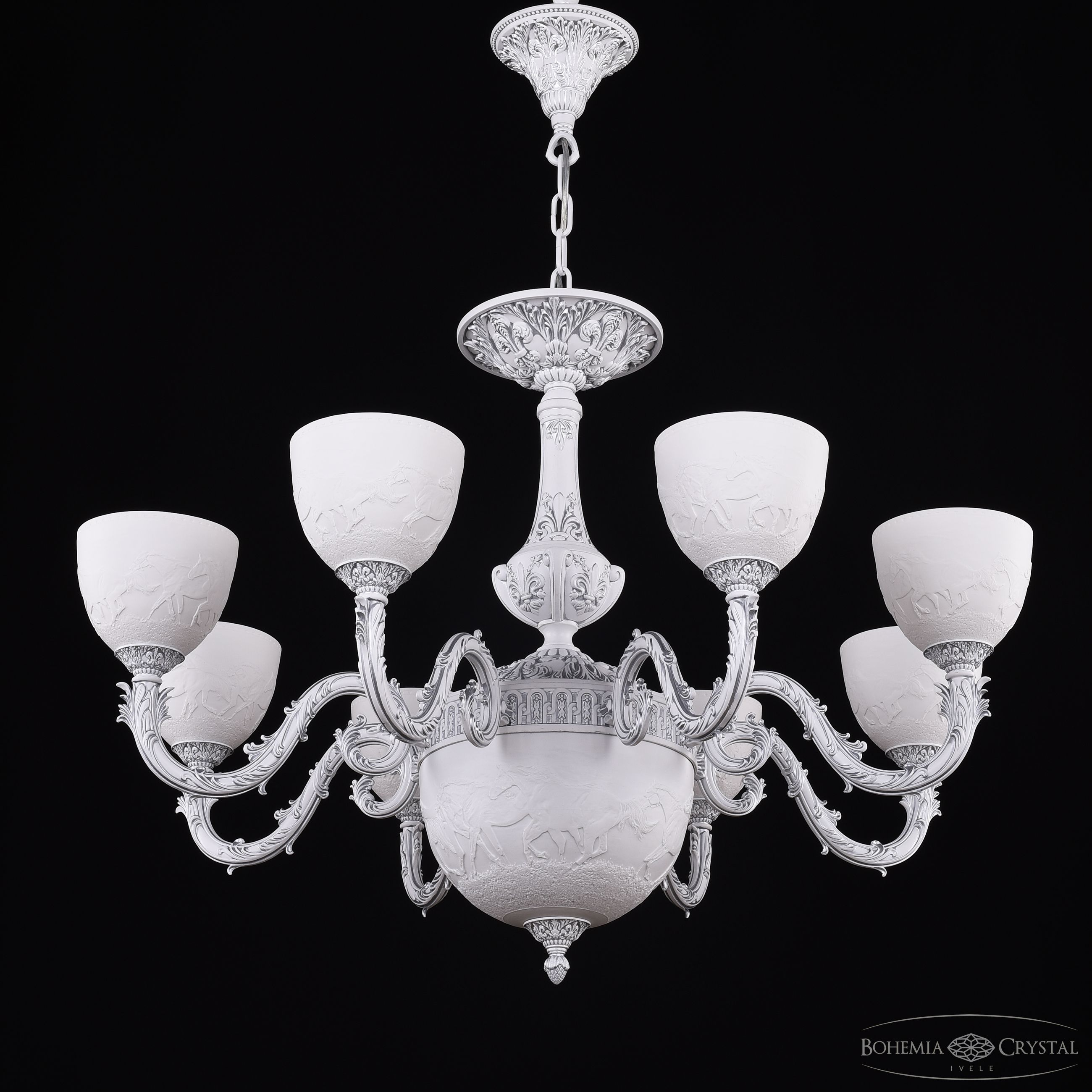 Подвесная люстра Bohemia Ivele Crystal AL79101P/8/250 WMN P1 U Horse