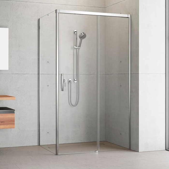 Radaway Idea KDJ Боковая стенка 100см, левая, стекло прозрачное, покрытие Easy Clean, профиль: хром