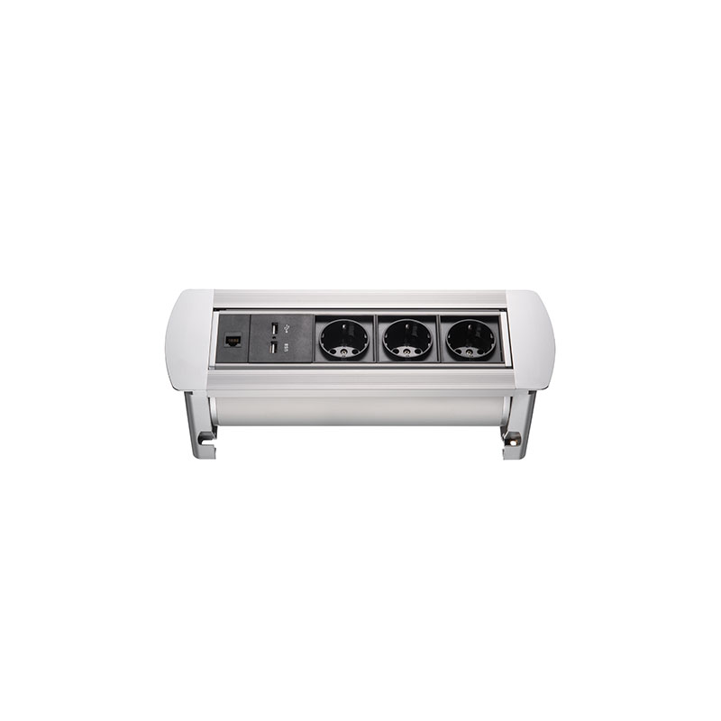 Блок розеток MX-117 (3 секции, 2 USB и RJ-45) Mebax 00-00001184