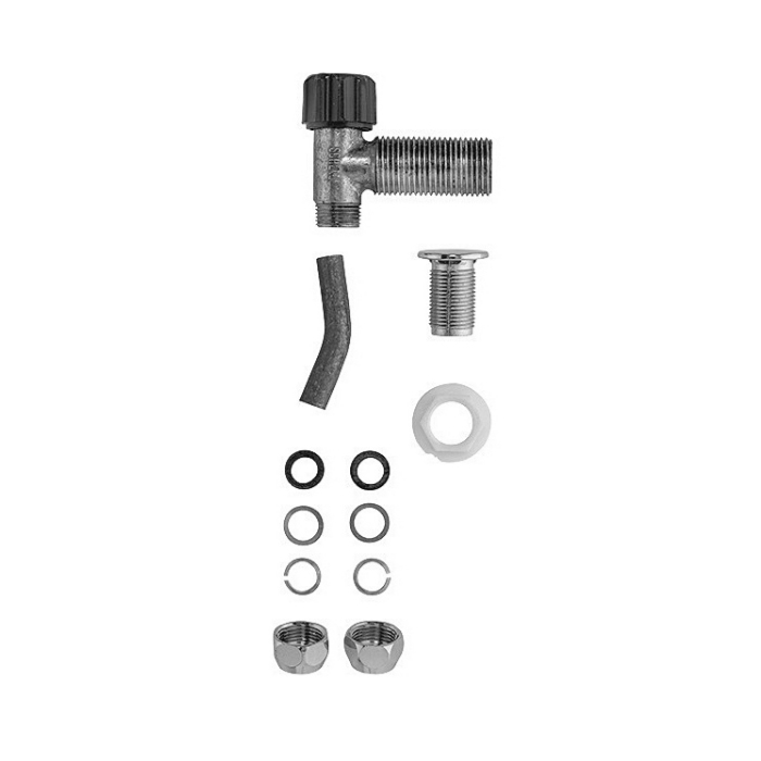 Duravit DuraStyle basic Комплект переходников для подключения посередине для бачка 09411, цвет: хром