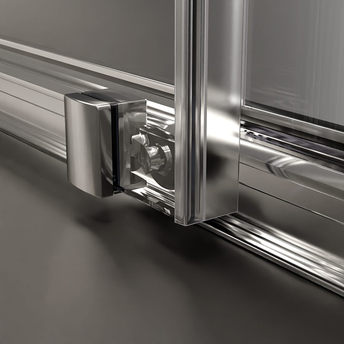 Radaway Alienta D Душевое ограждение 80x100см, стекло прозрачное, покрытие Easy Clean, профиль: хром