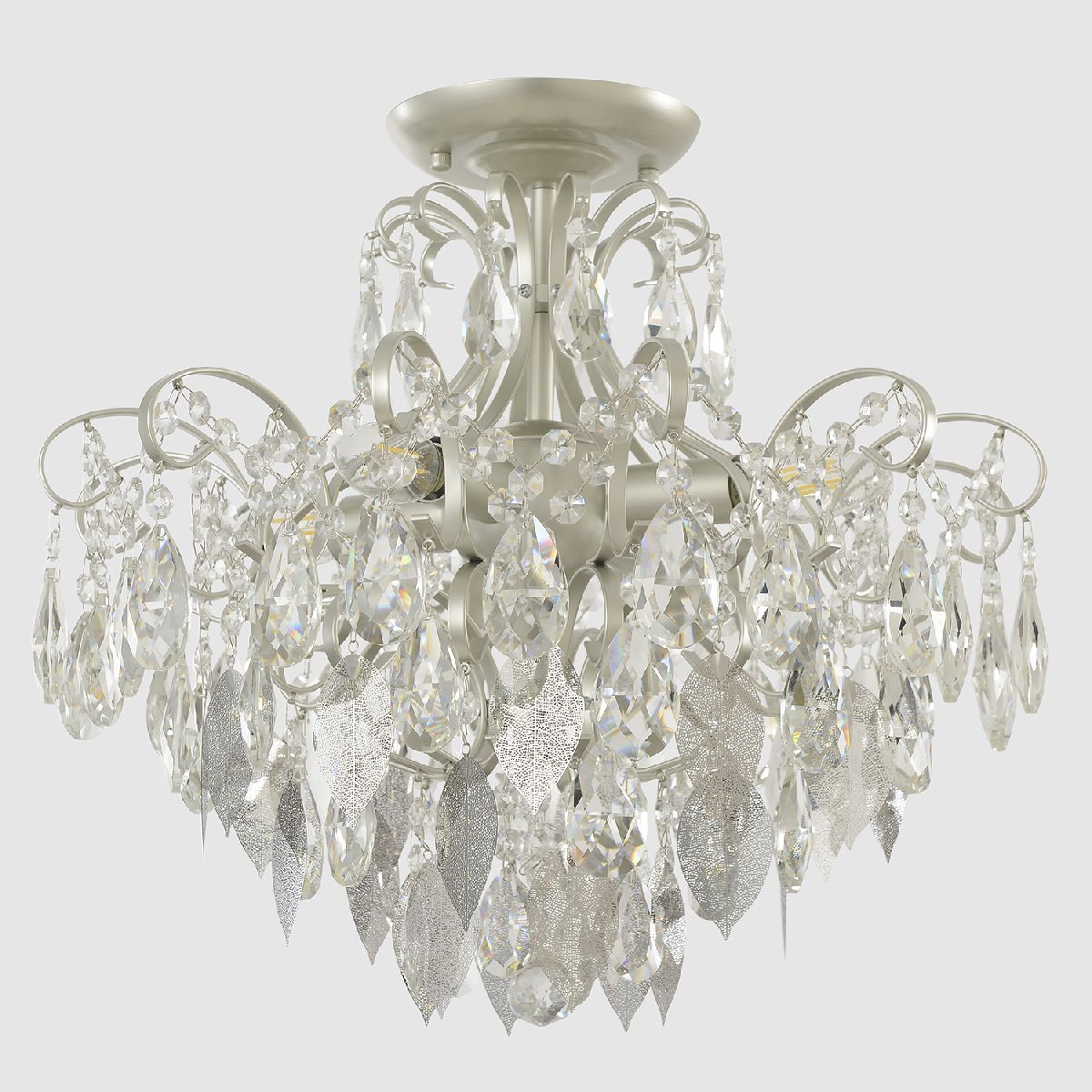 Потолочный светильник Crystal Lux ESMIRALDA PL4 SILVER