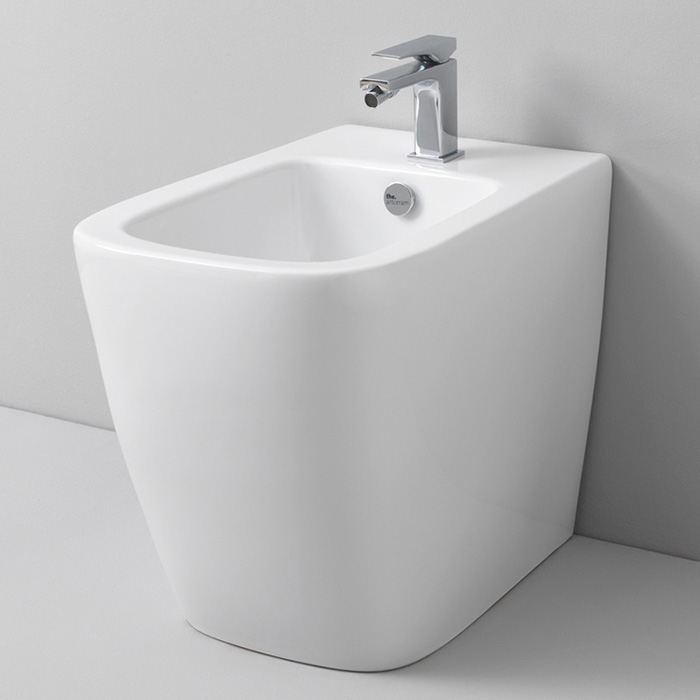Artceram A16 Биде напольное 36х52 см, 1 отверстие, цвет: матовый белый