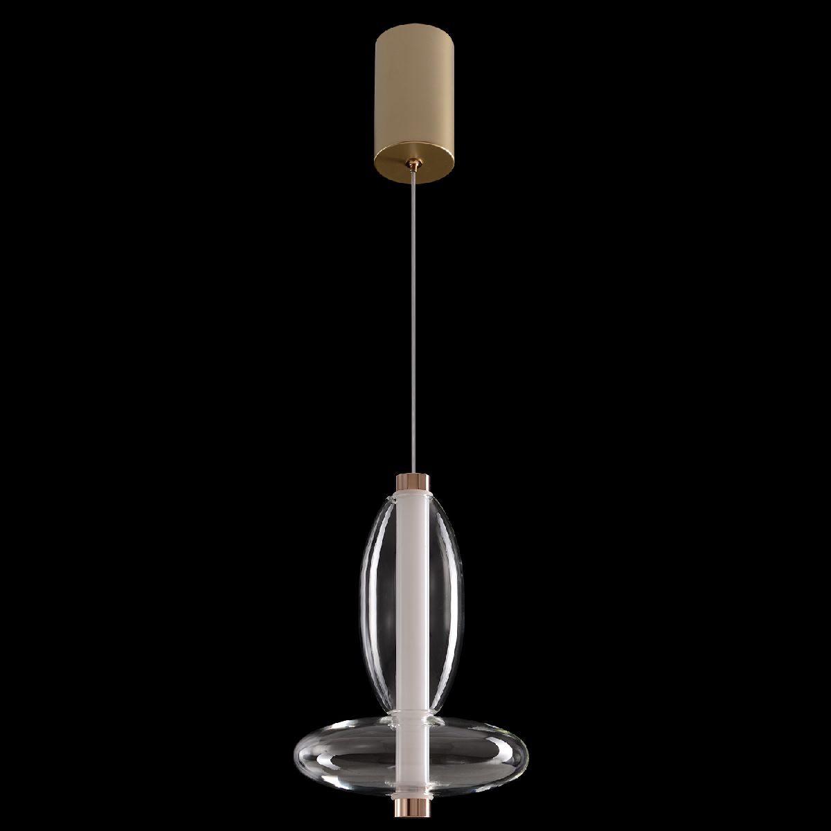 Подвесной светильник Crystal Lux QUASAR SP7W LED TRANSPARENT
