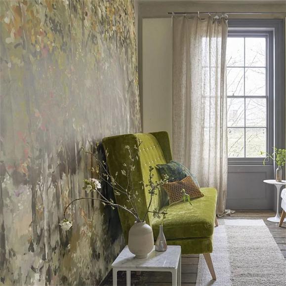 Панно Designers Guild PDG1175/01 Bois De Bouleau Scene 1 Sepia