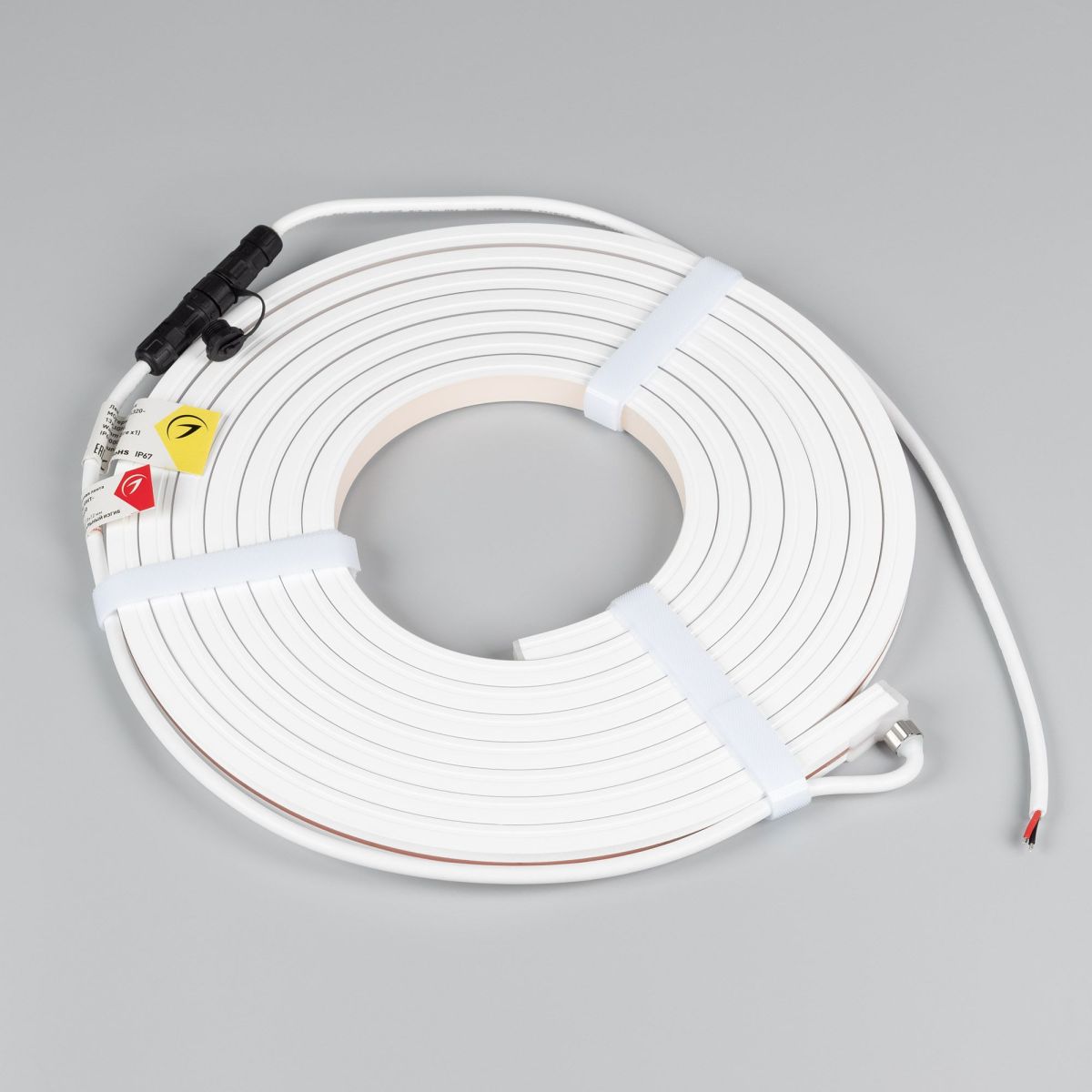 Светодиодная герметичная лента Arlight MOONLIGHT-TOP-X320-13x12mm 24V Warm3000 (5 W/m, IP67, sauna, 5m, wire x1) 051125