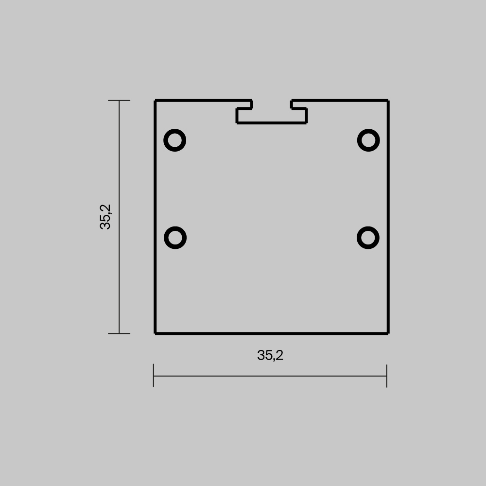 Комплект заглушек для профиля 7236 2шт Maytoni Led Strip ALM-7236T-S-EC 642083