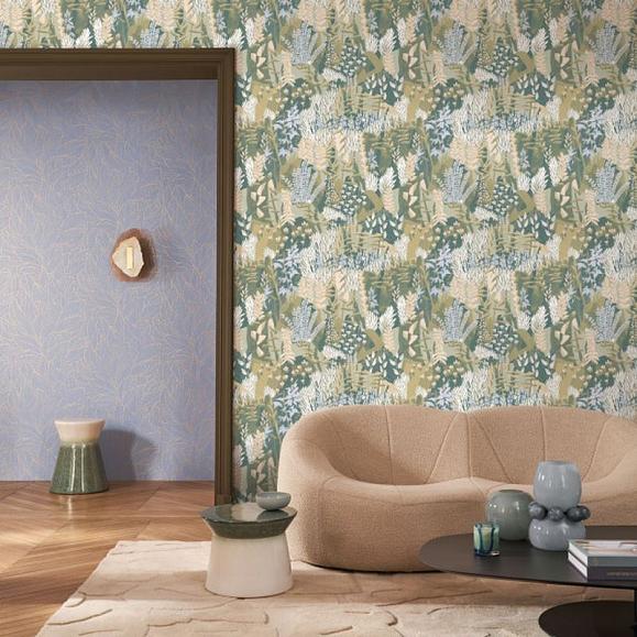Обои Casamance 76570100 Erica Sauge/lilas