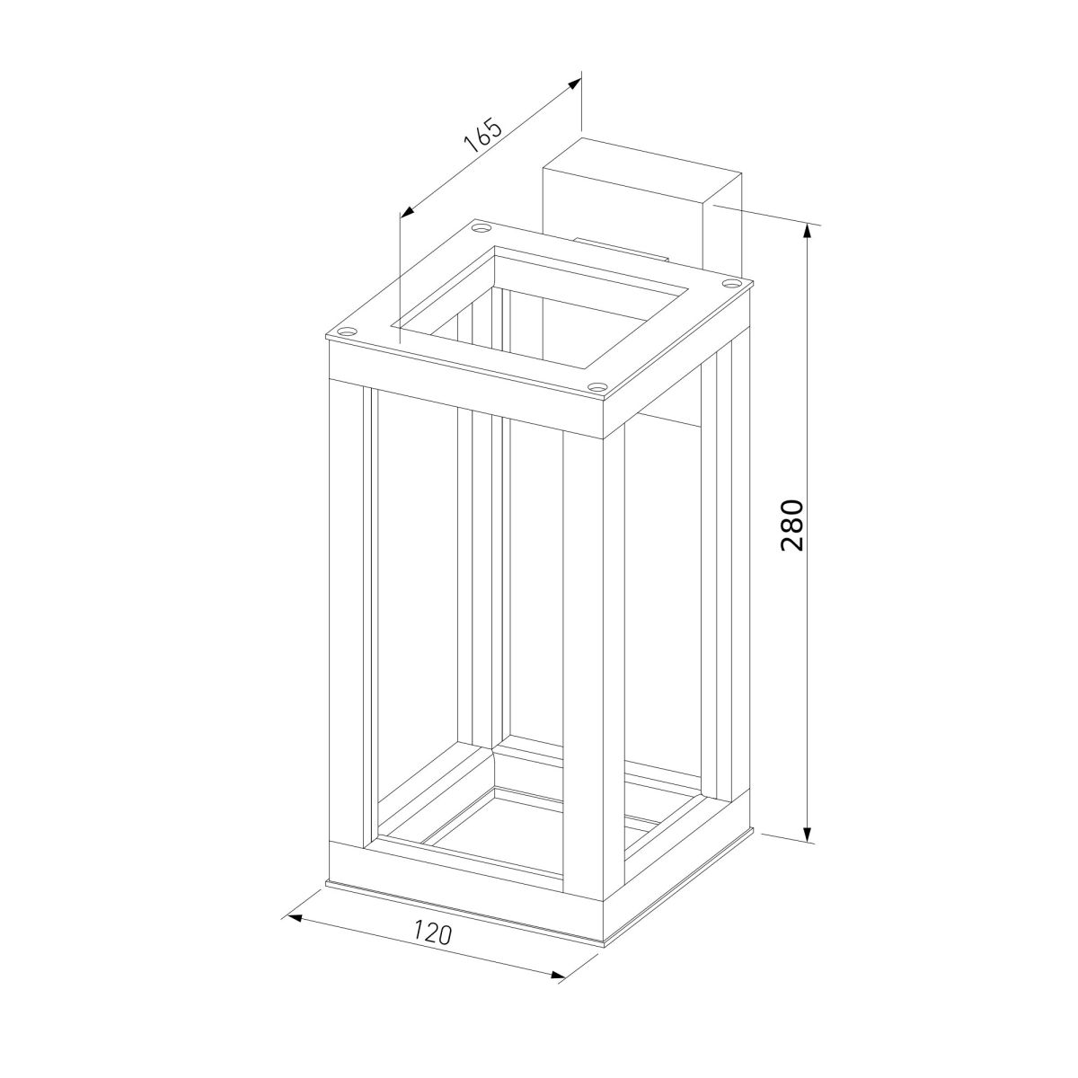 Уличный настенный светильник Elektrostandard Frame 1527 TECHNO LED черный 4690389219108 a072090