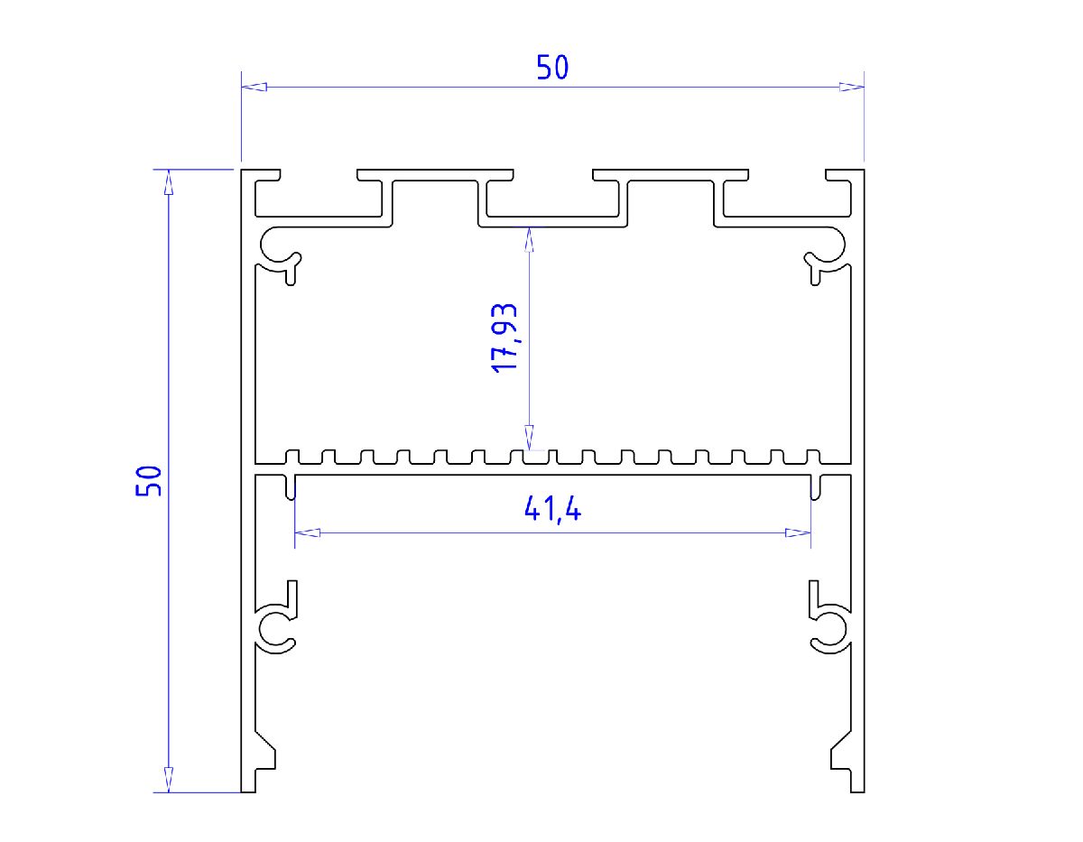 Алюминиевый профиль Ambrella Light Profile System GP3100BK