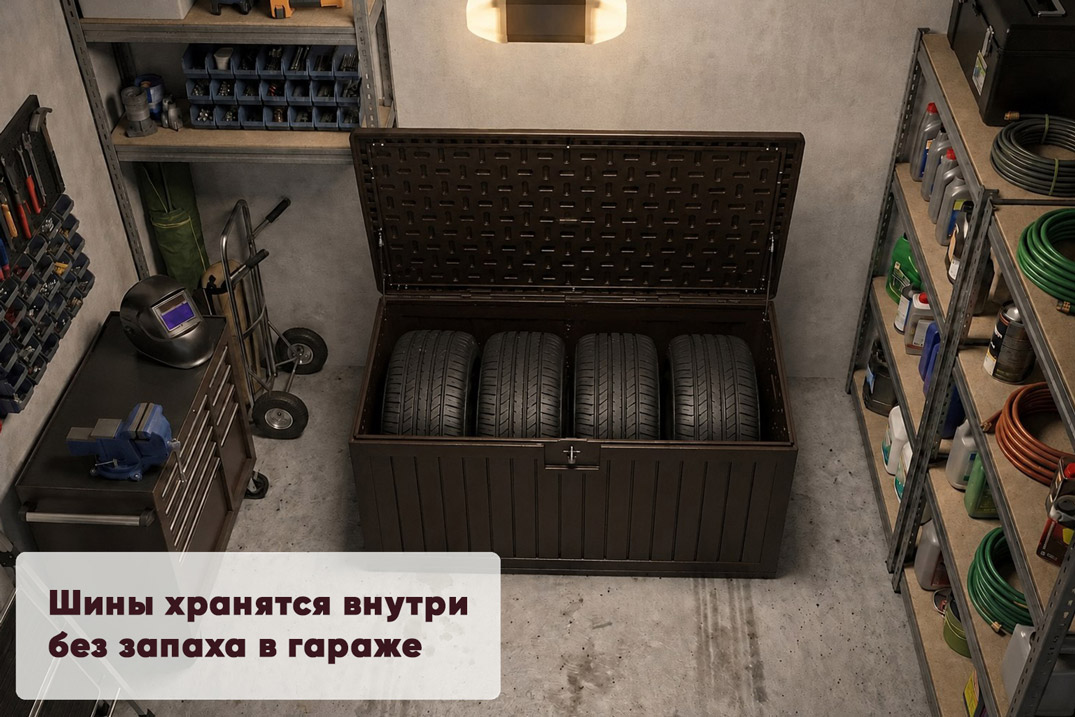 Сундук PALRAM XL 870 л, Тёмно-коричневый