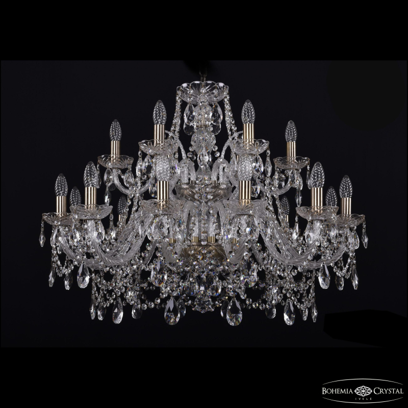 Подвесная люстра Bohemia Ivele Crystal 1411/12+6/300/2d Pa