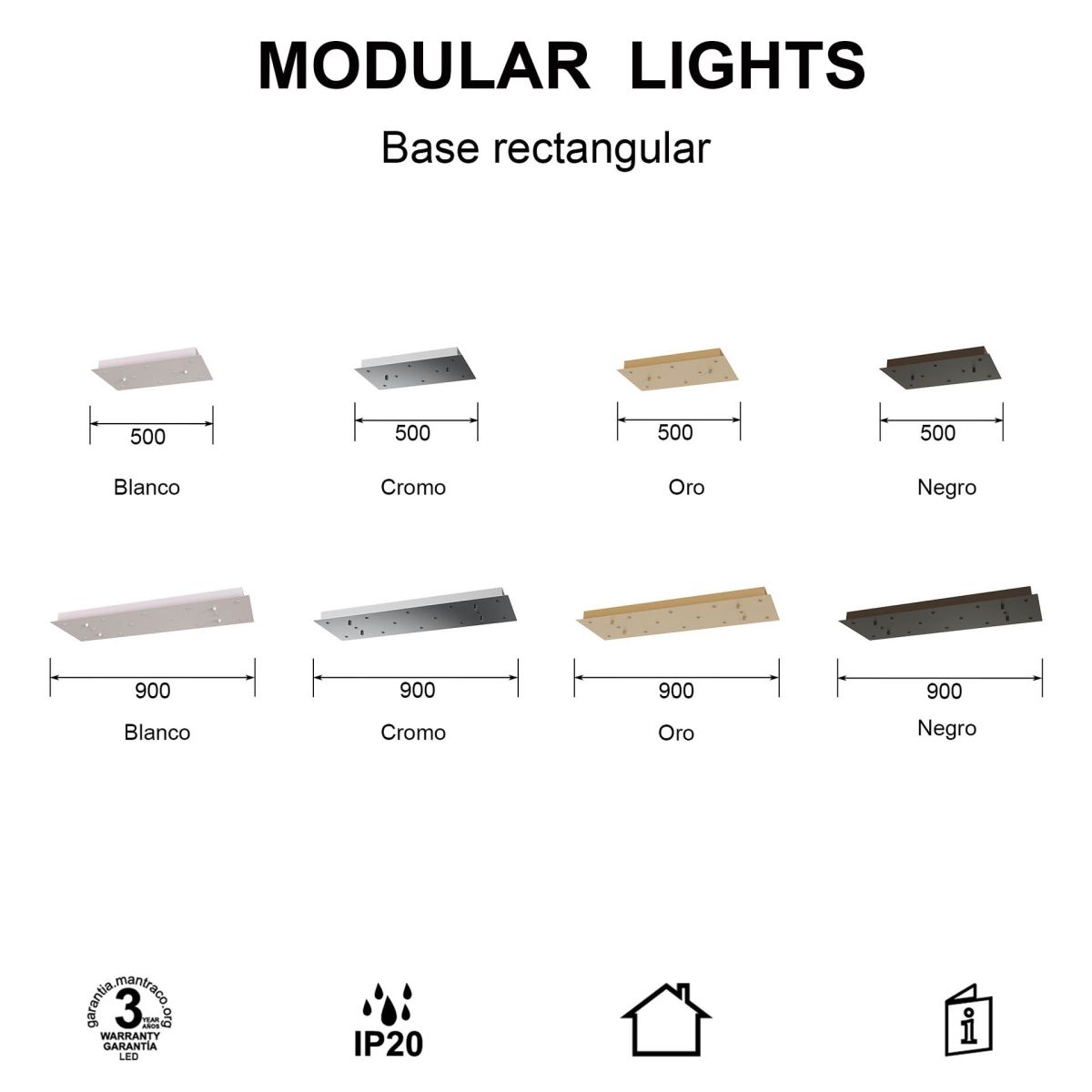 Основание потолочное 8L Mantra Modular Light Florones 9389