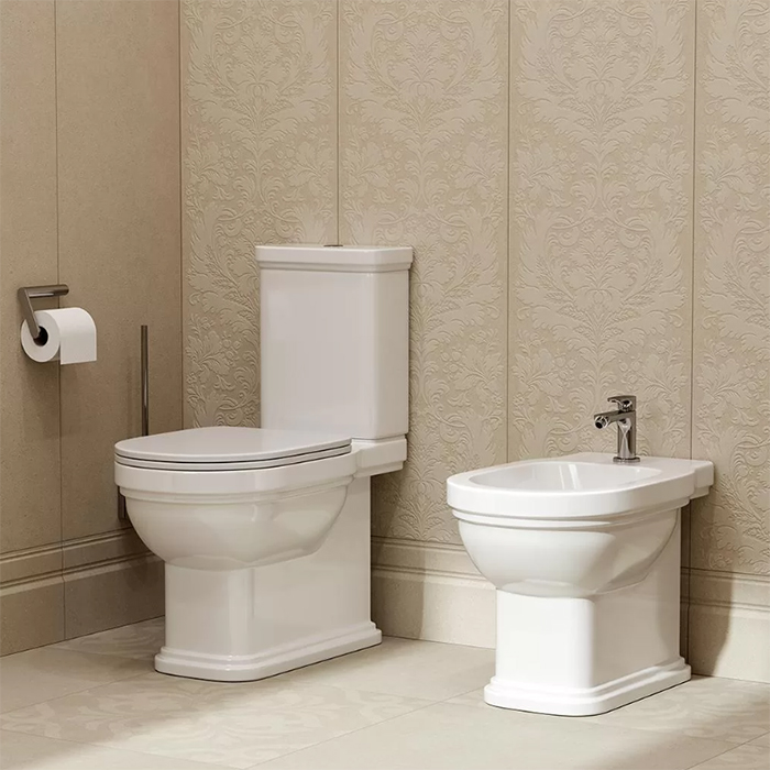 Kerama Marazzi Pompei Унитаз моноблок 37x67см, цвет: белый глянцевый
