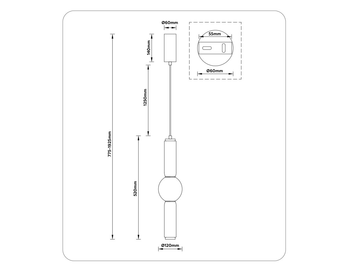 Подвесной светильник Ambrella Light High Light Modern LH11023
