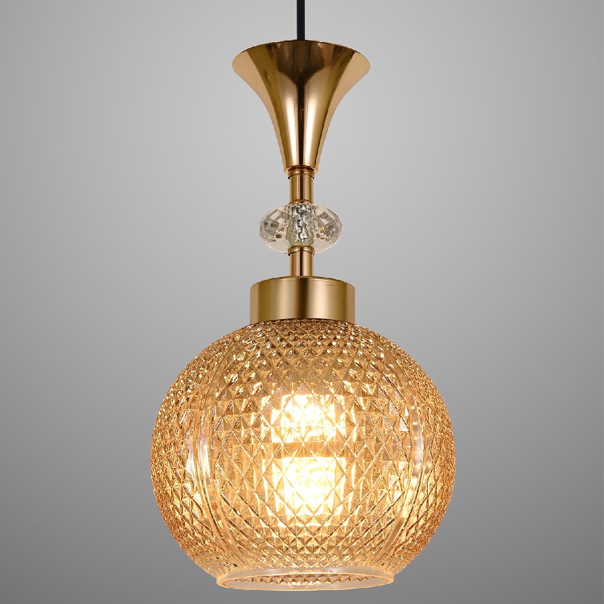 Подвесная люстра Reluce 02001-0.9-05 AMBER