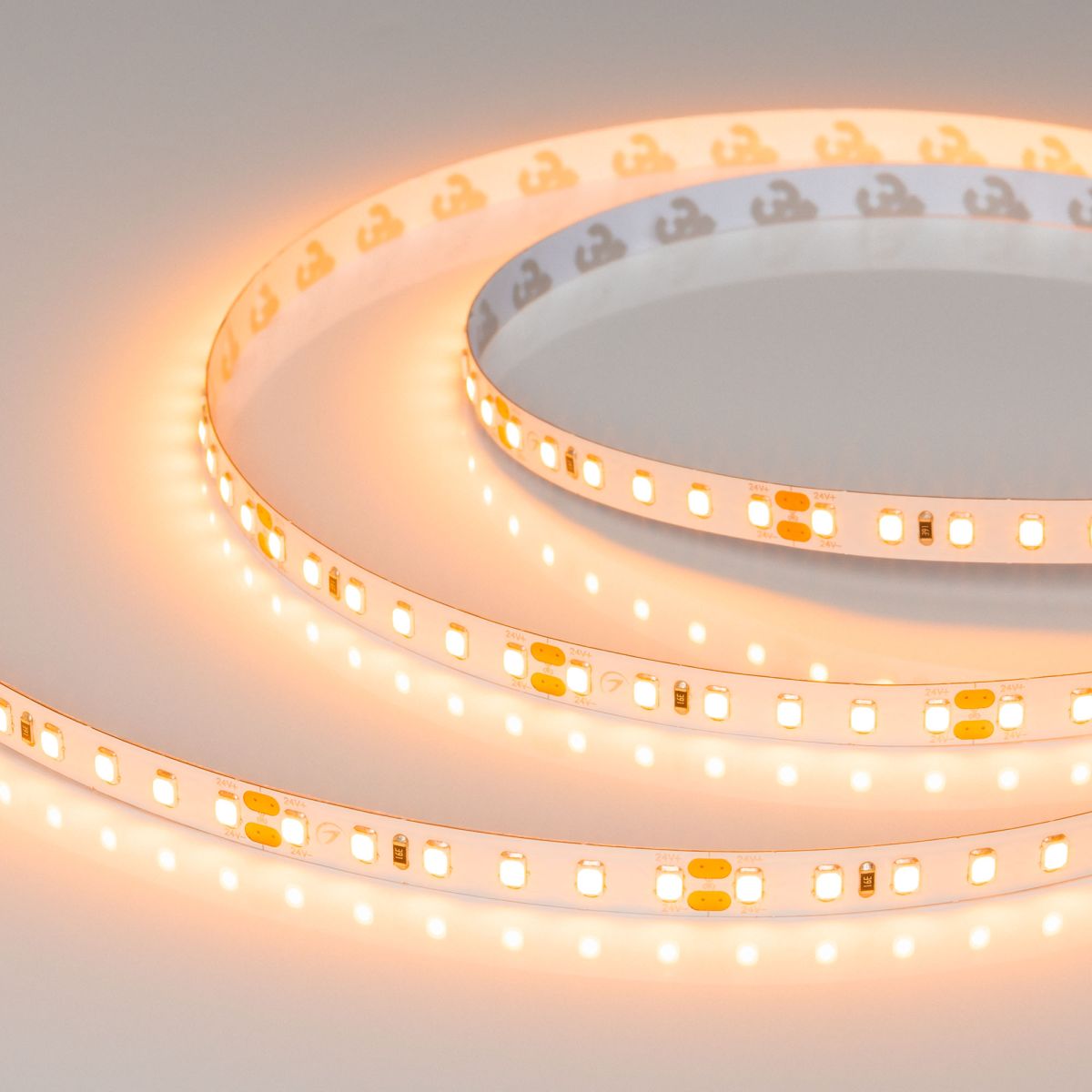Светодиодная лента Arlight UL-A120-8mm 24V Warm1900 (9.6 W/m, IP20, 5m) 056725